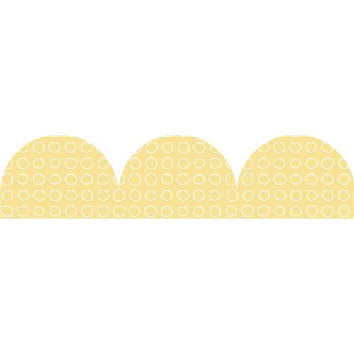 7. Yellow Patterned Rolled Scalloped Border 1